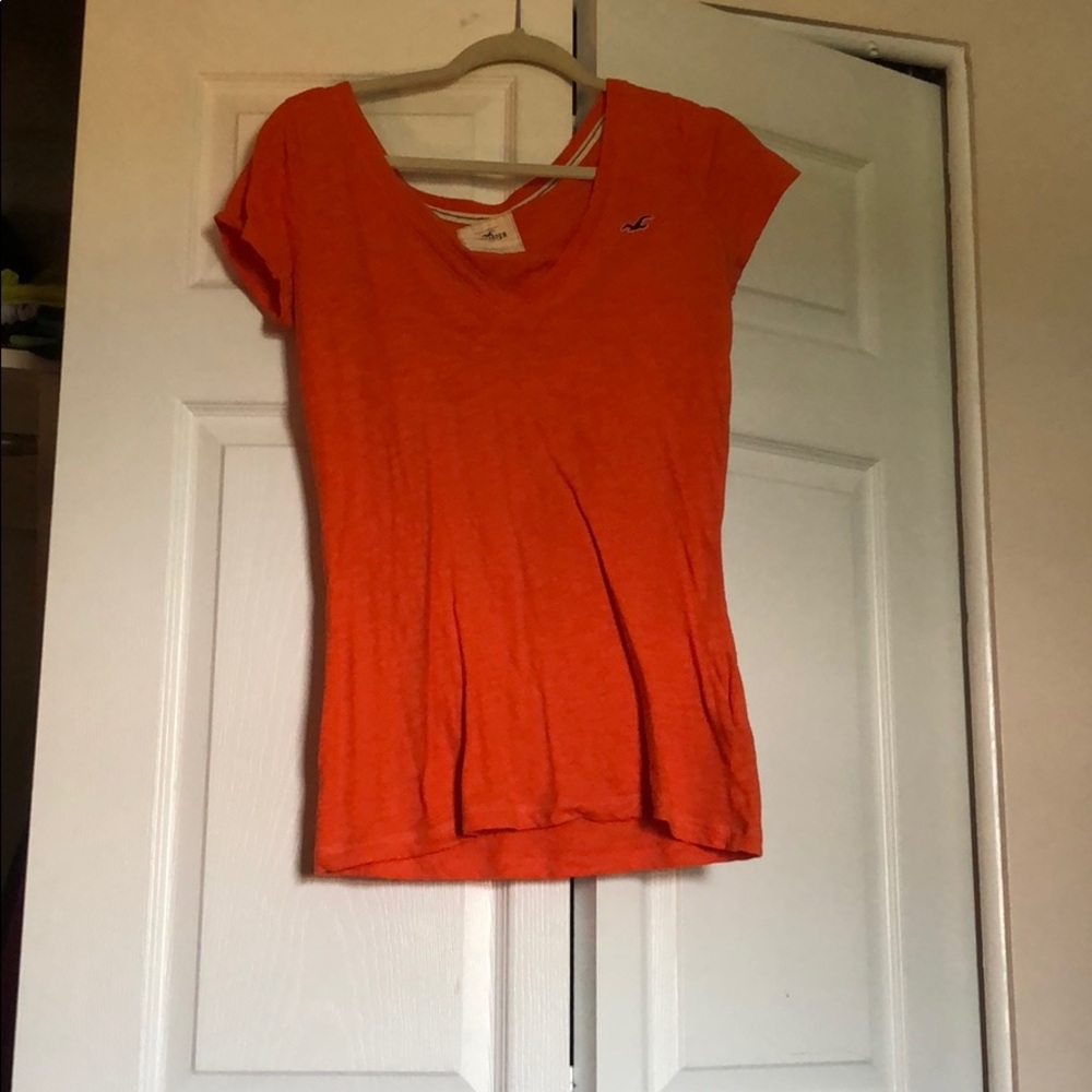 EUC Orange hollister top